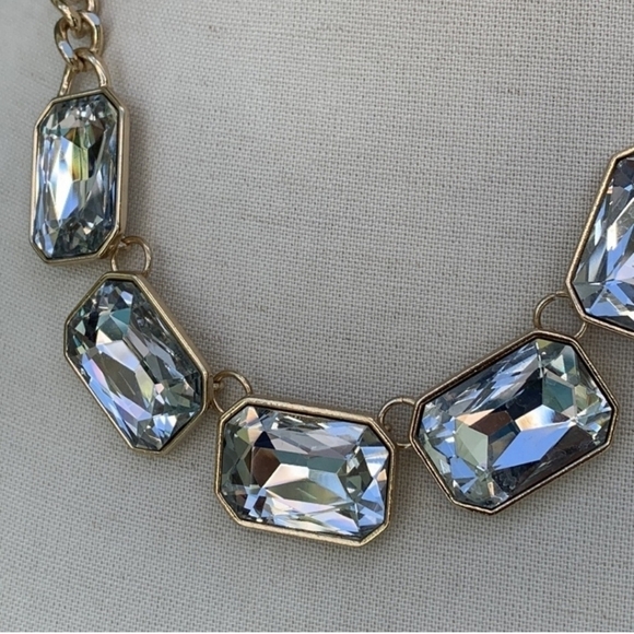 Vintage VCLM Crystal Gold Chain Chocker - Picture 2 of 6